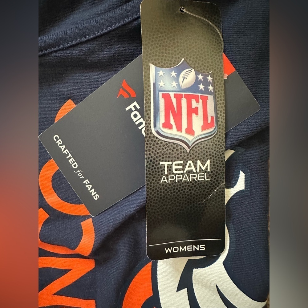 NWT Fanatics Navy Denver Broncos Swing Tank - size S - Picture 4 of 7